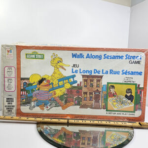 SEALED 1975 Walk Along Sesame Street Board Game Milton Bradley VINTAGE